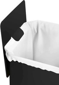 Lineabeta - Portabiancheria Bandoni quadrato in alluminio nero con sacco