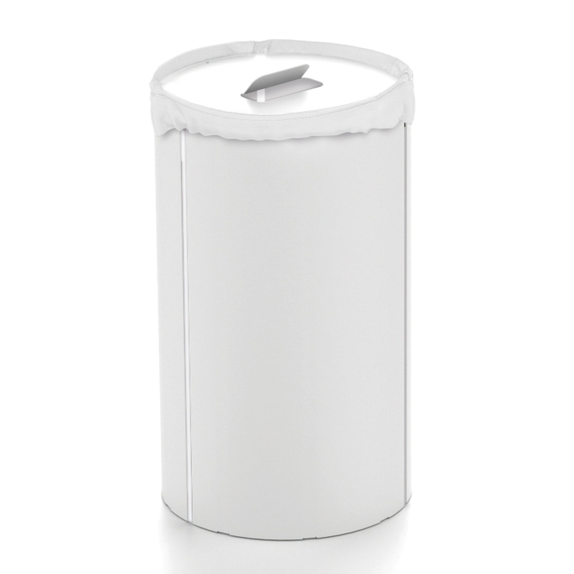 Lineabeta - Portabiancheria Bandoni tondo in alluminio bianco con sacco