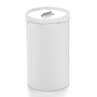 Lineabeta - Portabiancheria Bandoni tondo in alluminio bianco con sacco