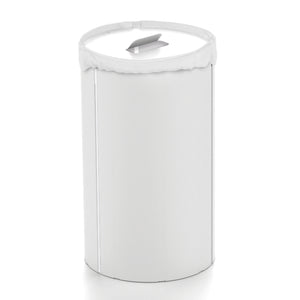 Lineabeta - Portabiancheria Bandoni tondo in alluminio bianco con sacco
