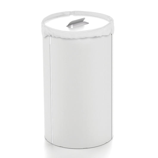 Lineabeta - Portabiancheria Bandoni tondo in alluminio bianco con sacco