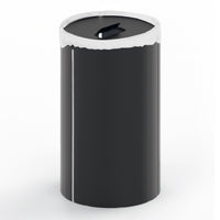 Lineabeta - Portabiancheria Bandoni tondo in alluminio nero con sacco