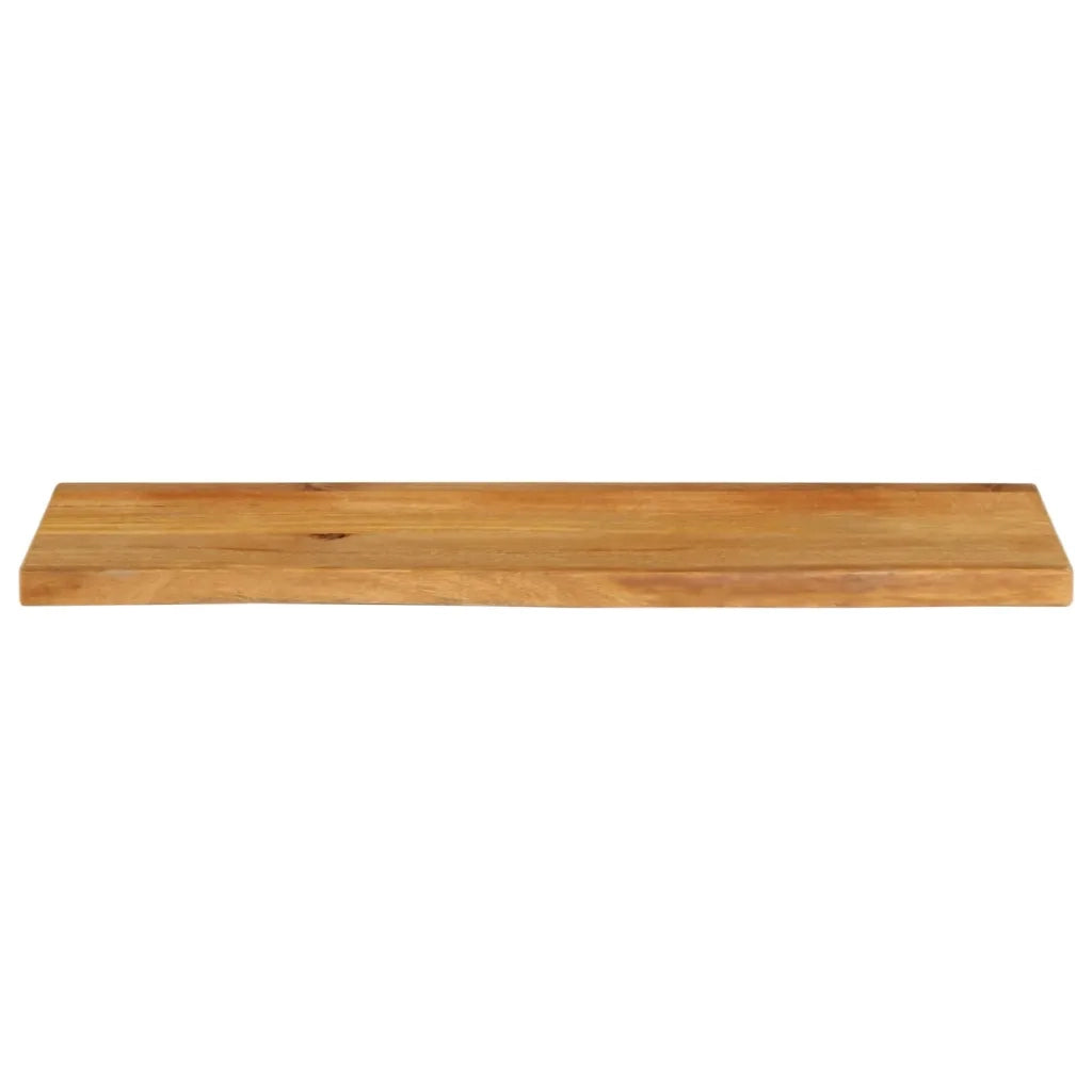 Piano Tavolo Bordi Vivi 110x40x3,8cm in Legno Massello di Mango 370589
