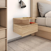 Comodini Pensili 2pz Rovere Sonoma 40x31x27cm Legno Multistrato 800412