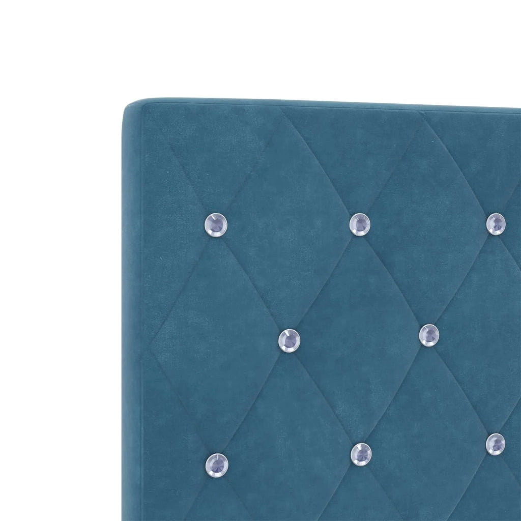 Letto box spring con materasso Blu Scuro 180 x 200 cm Velluto 3451725