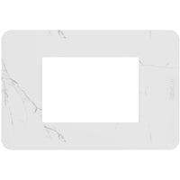 Placca Bticino MatixGO Effects 3 moduli Carrara effetto marmo JA4803EM