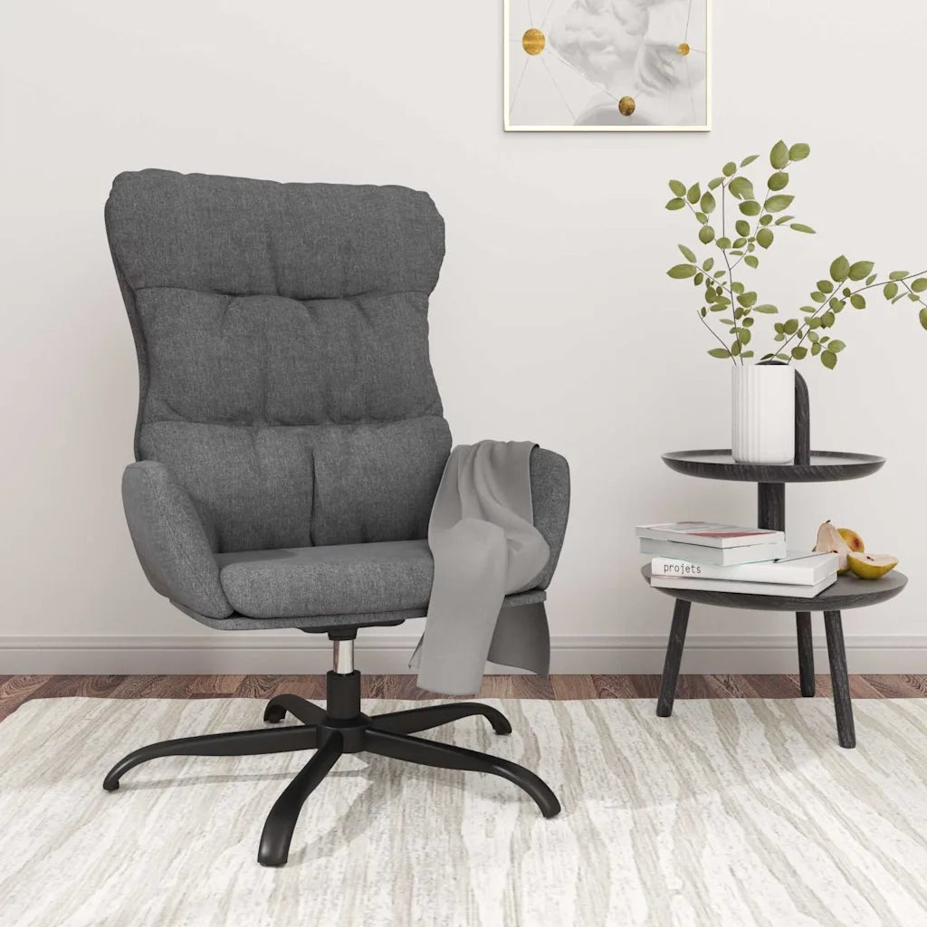 Divano Sedia-Poltrona Relax Grigio Chiaro in Tessuto 552539