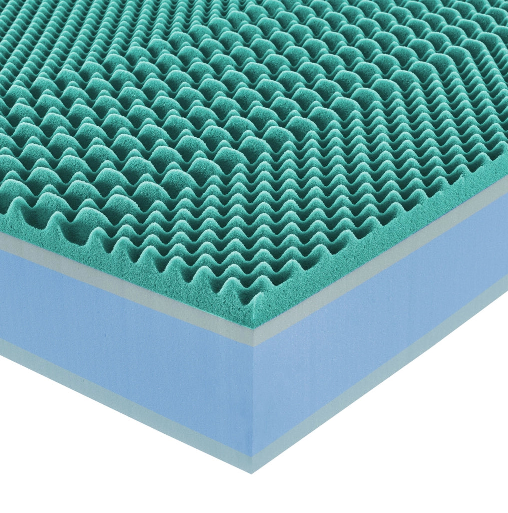 Materasso Piazza e mezzo 120X200 Molle Insacchettate e Memory H27 – Dispositivo Medico, Doppio Lato Comfort/Semirigido, Ortopedico per Mal di Schiena, Tessuto Anallergico - HYBRID MEMORY MED