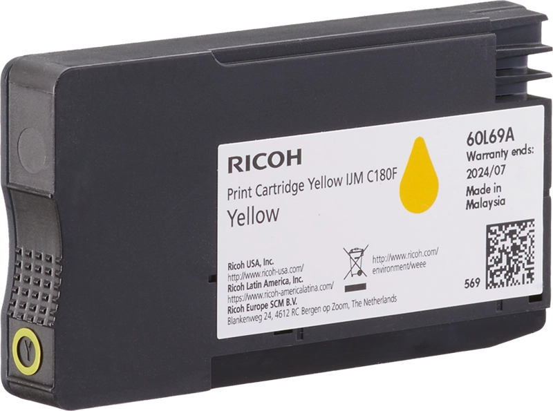 Ricoh 408520 cartuccia toner 1 pz Originale Giallo