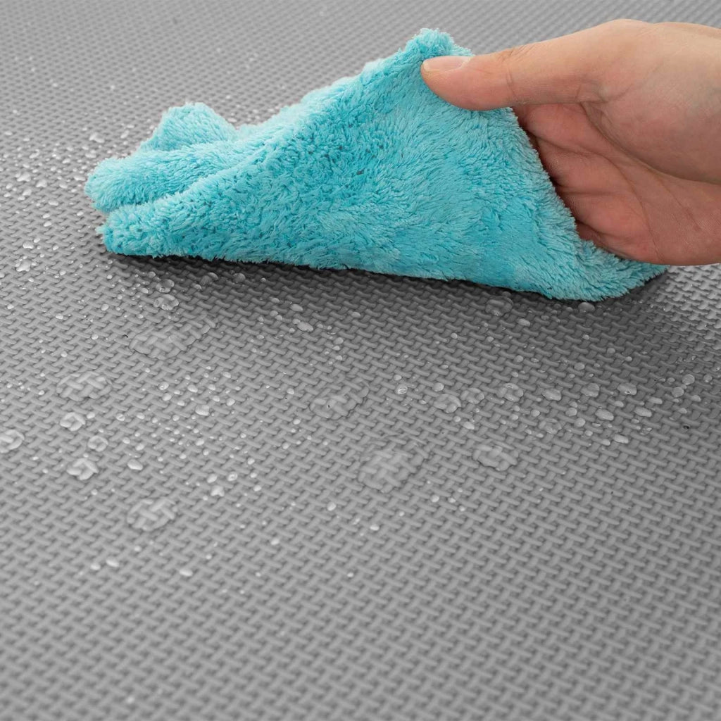 Tappetino per piscina 49 pz Ø 408 cm Rotondo Schiuma EVA Grigio 42042643