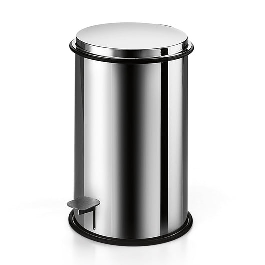 Lineabeta - Pattumiera con coperchio e secchiello Sestei in acciaio lucido 5 lt