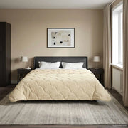 Duvet Invernale Crema 200 x 200 cm Microfibra e Fleece Teddy 42026364