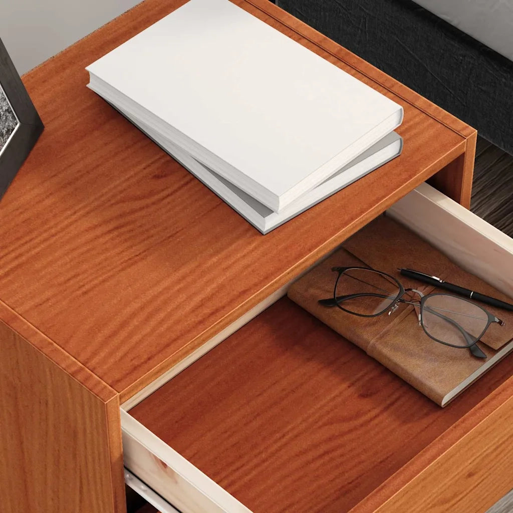 Comodini | Armadio da Notte | Mobiletto da notte Marrone cerato 40 x 30.5 x 35.5 cm Legno di pino