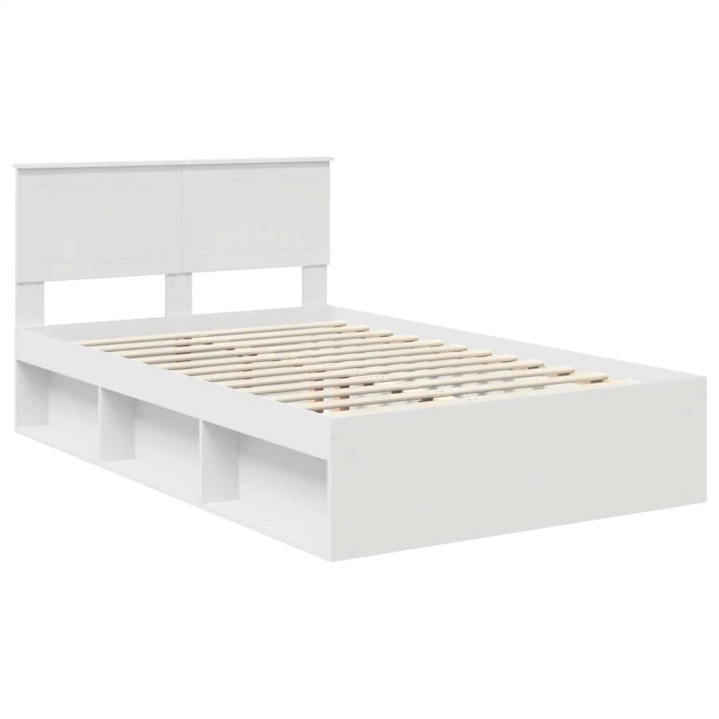 Struttura del letto Bianco 120 x 200 cm Pino massello 3410618