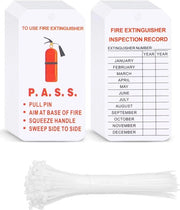 Etichette di controllo per blusser - Etichette di ispezione e registrazioni per interni e esterni - 11 x 5,5 cm