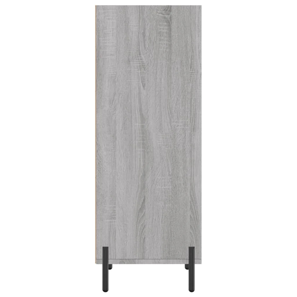 Buffet credenza cassettiera armadio mobile contenitore organizer cucina soggiorno rovere Sonoma 34,5 x 32,5 x 90 cm legno ingegnerizzato grigio 02_0036299