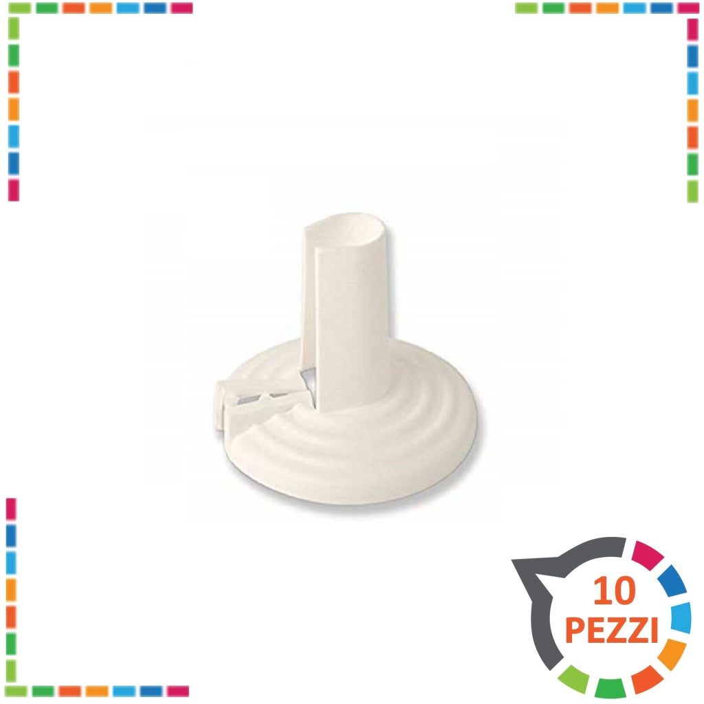 Rosette becco lungo rosone copritubo copriforo bianco 10 pz radiatori termosifoni