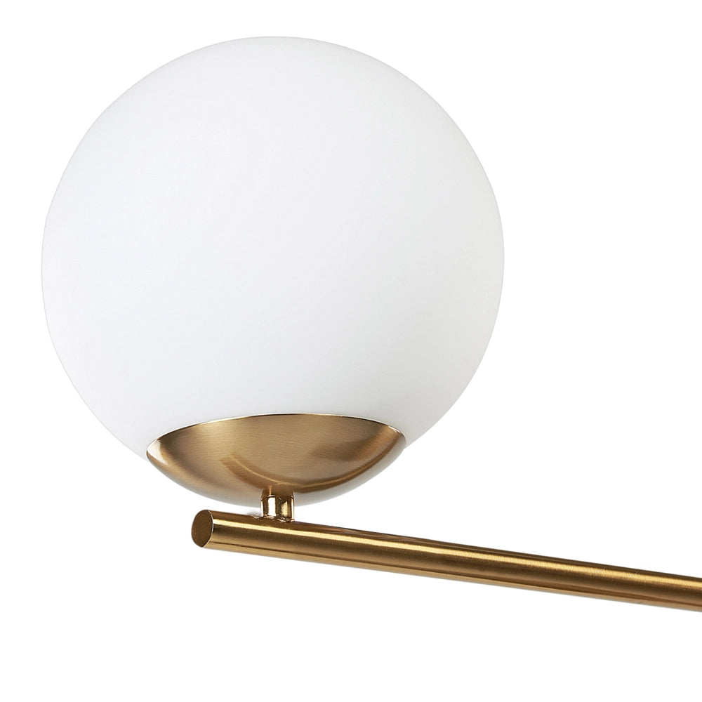 Lampada da tavolo con base in marmo nero e oro e paralume in vetro Soggiorno Camera da letto Moderna Contemporanea