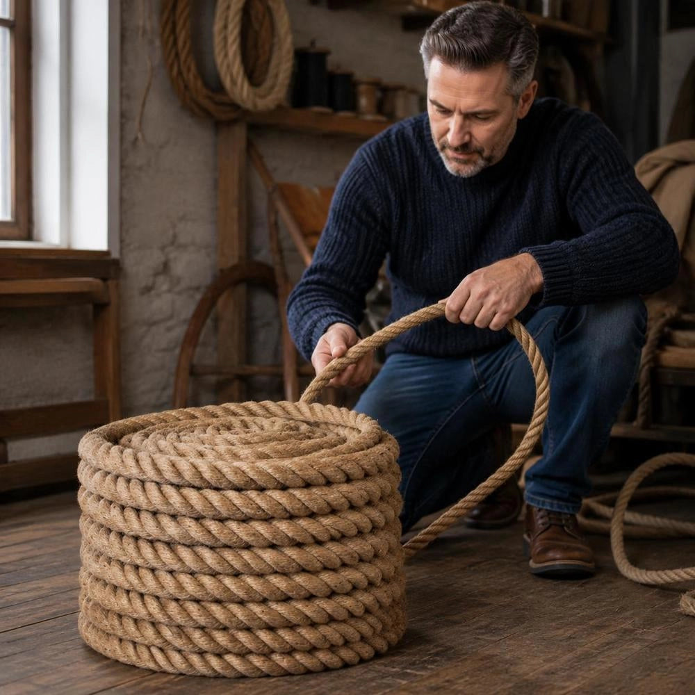 Jute Rope, 10 M Length, 36 Mm Thickness