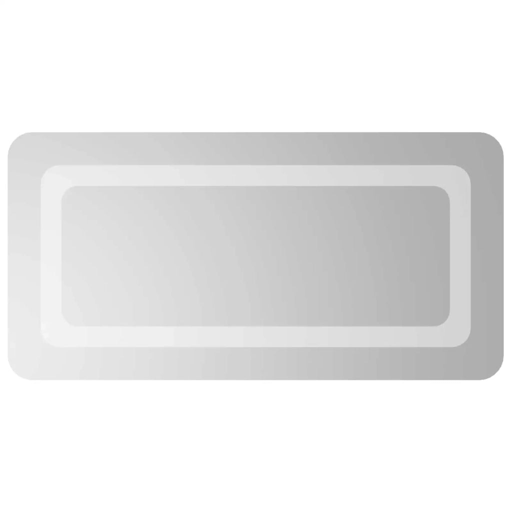 Specchio da bagno LED Trasparente 60 x 30 cm vetro temperato 42045831