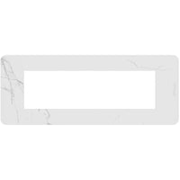 Placca Bticino MatixGO Effects 7 moduli Carrara effetto marmo JA4807EM