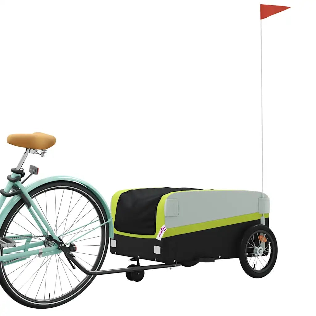 Rimorchio da Bici Nero e Verde 45 kg in Ferro CFW7697951