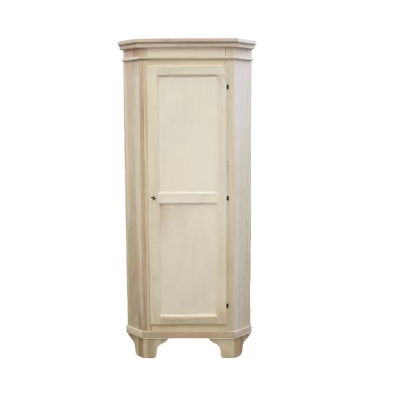 Mobile angolare in legno classico 1 porta bianco e grigio l.58 x 58 h.198 (808) - Mobili 2G