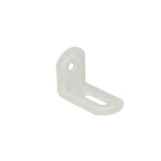 Lastrine ad angolo con asola in acciaio colore bianco 23x28x38 mm. 4 pz.