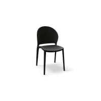 PAZZO DESIGN Sedia Stefania set da 4 sedie Nero in Polipropilene