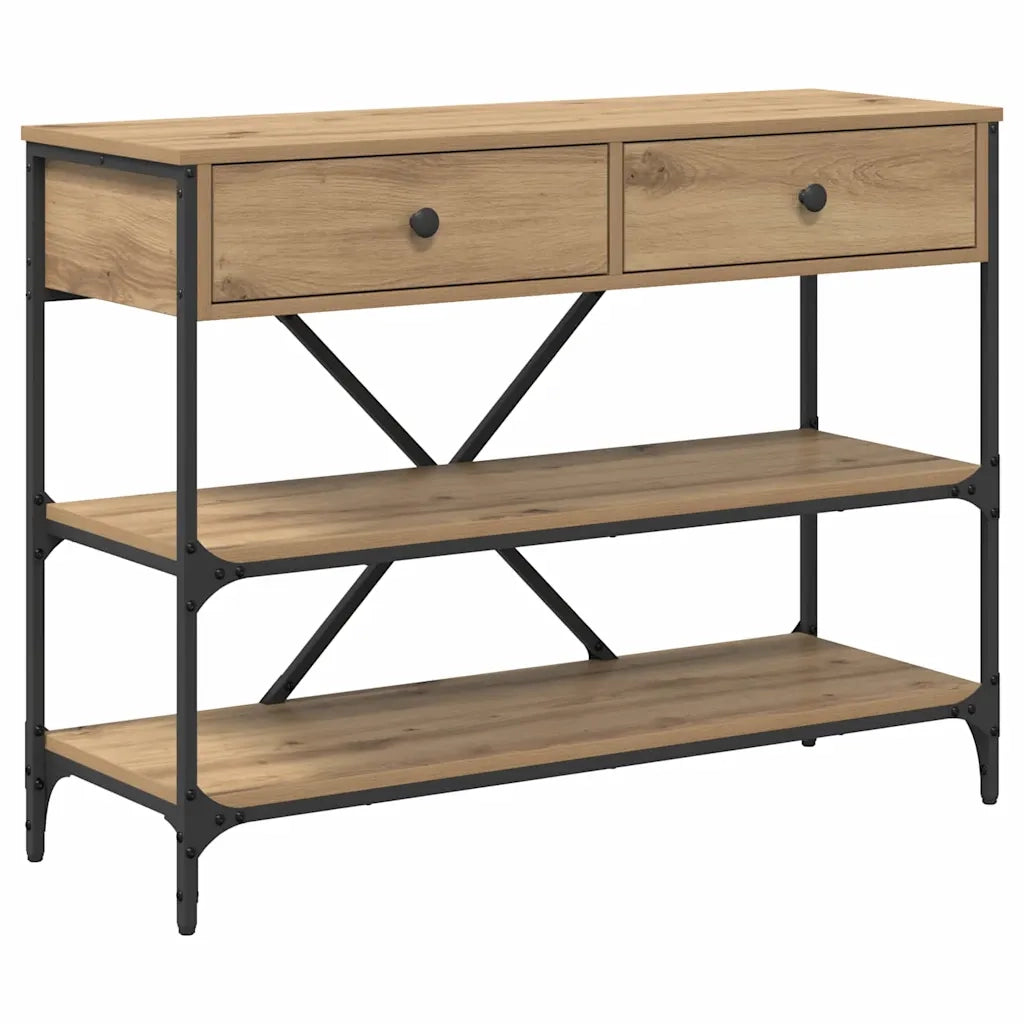 Tavolo consolle con cassetto Marrone 100 x 34,5 x 75 cm legno 871305
