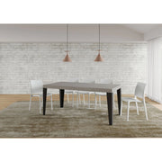 Tavolo allungabile 200/460x90 cm Flame Premium telaio Antracite - Cashmere