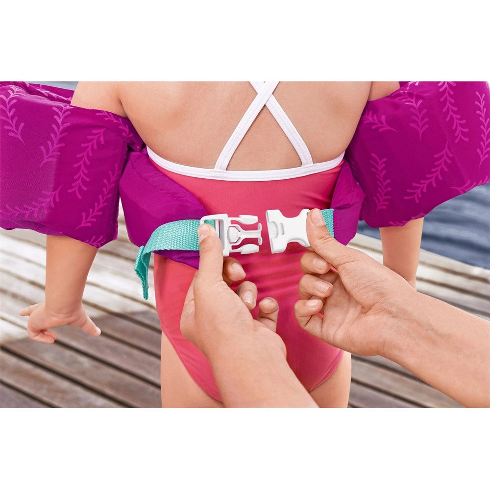 Trade Shop - Gilet Salvagente Per Bambini Cavallucci Marini Giubbotto Galleggiante Con Braccioli 90136 -