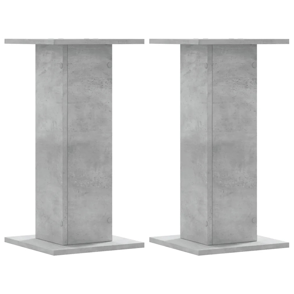 Supporti per Piante 2 pz Grigio Cemento 30x30x60 cm Truciolato