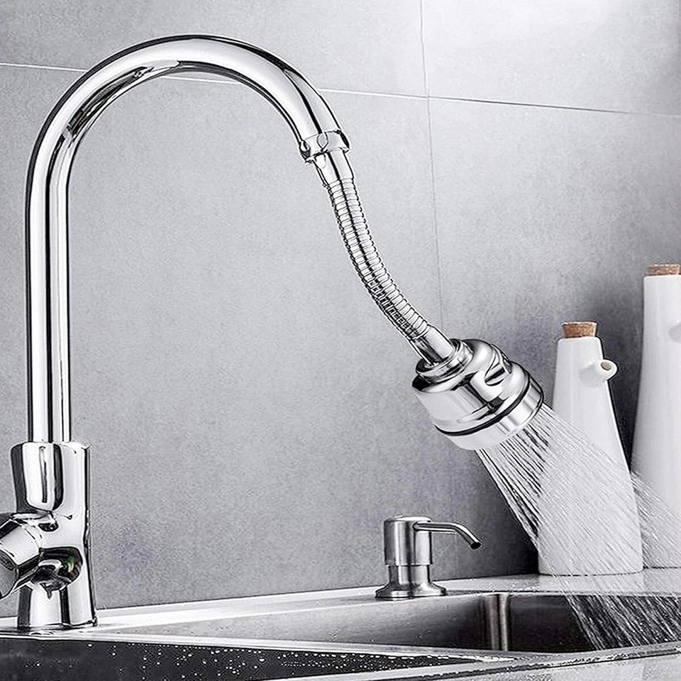 AERATORE RUBINETTO LAVANDINO PROLUNGA CANNUCCIA FLESSIBILE DOCCINO BAGNO CUCINA