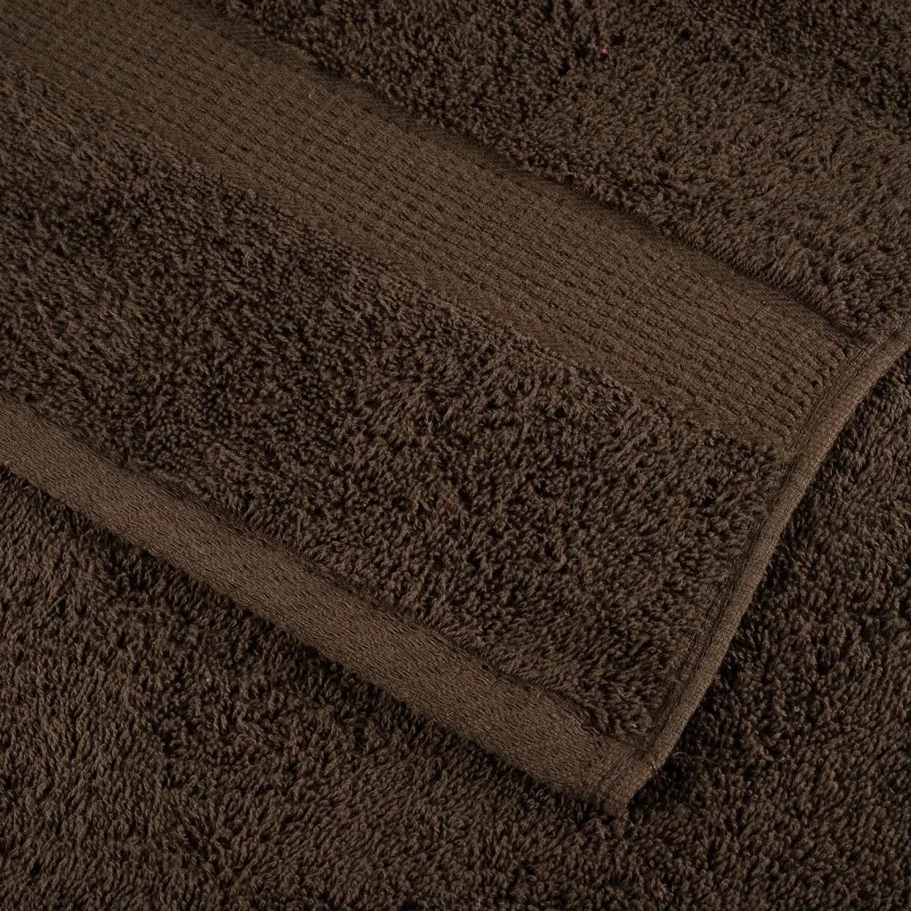 Asciugamani Premium SOLUND 10 pz | Teli per bagno Marrone 100x200 cm 600 g/m2
