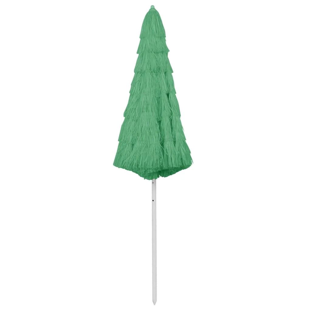 Ombrellone da spiaggia hawaiano 300 cm verde 02_0008393