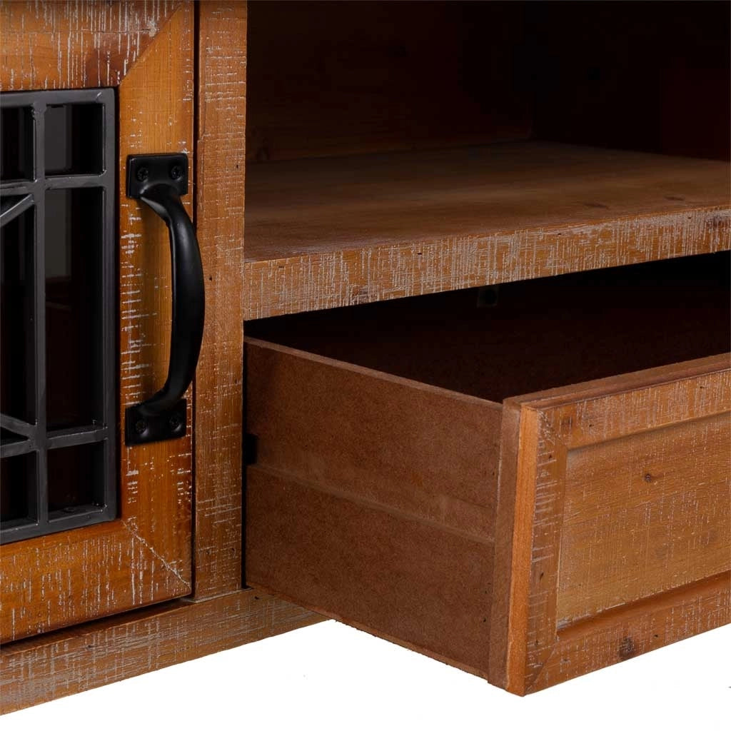 Mobile da ingresso in legno marrone 145x36x80h