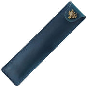 Etui in pelle con chiusura a bottone, contenitore retrò per penne stilografiche, penne a sfera e matite, portapenne portatile