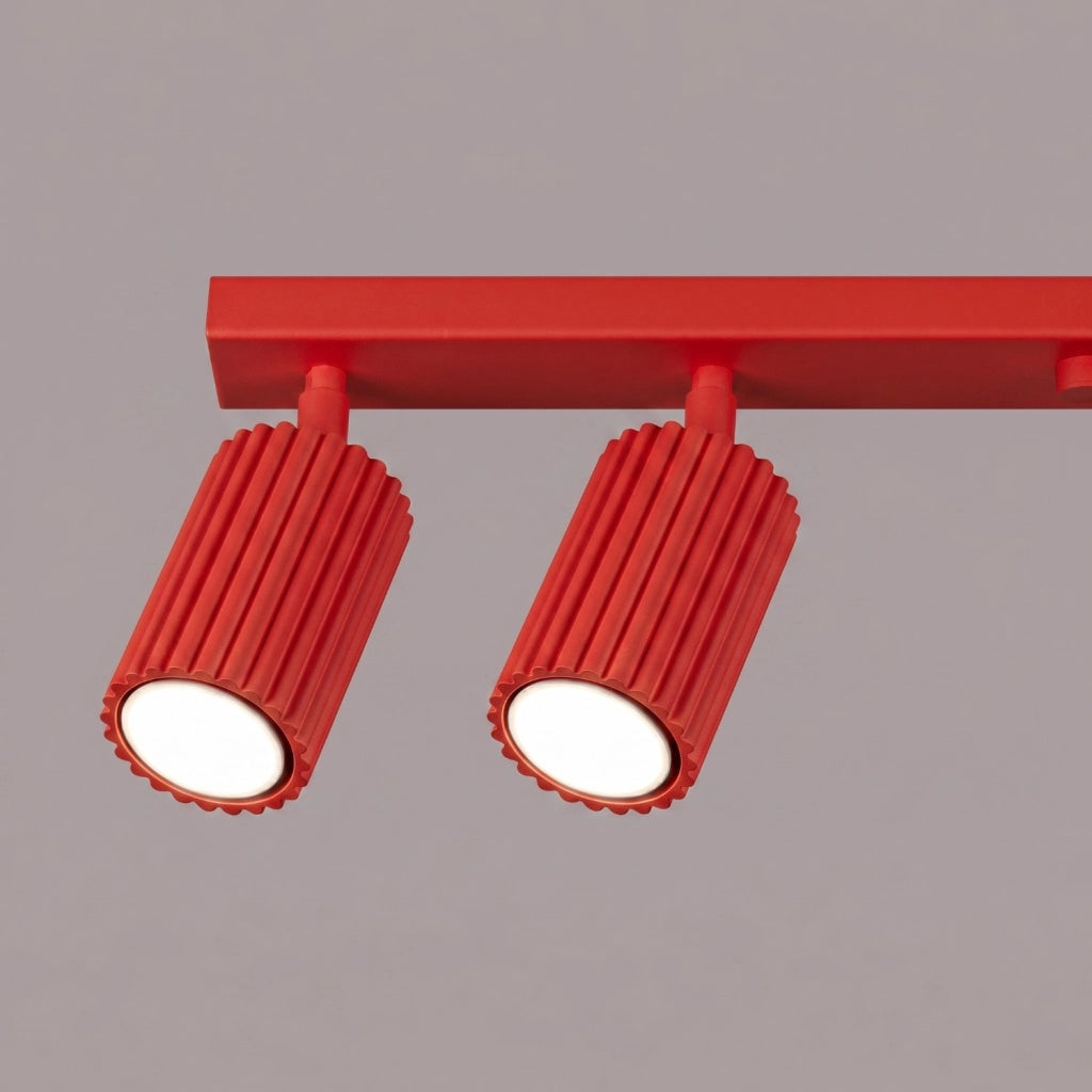 Plafoniera KARBON 6L rosso
