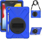 Hoes robusta e shockassorbente per iPad 10,2 pollici con stand e cinghia regolabile a spalla