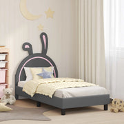 Struttura letto bambini con testata-Giroletto per bambini Grigio Chiaro 80 x 160 cm 157807