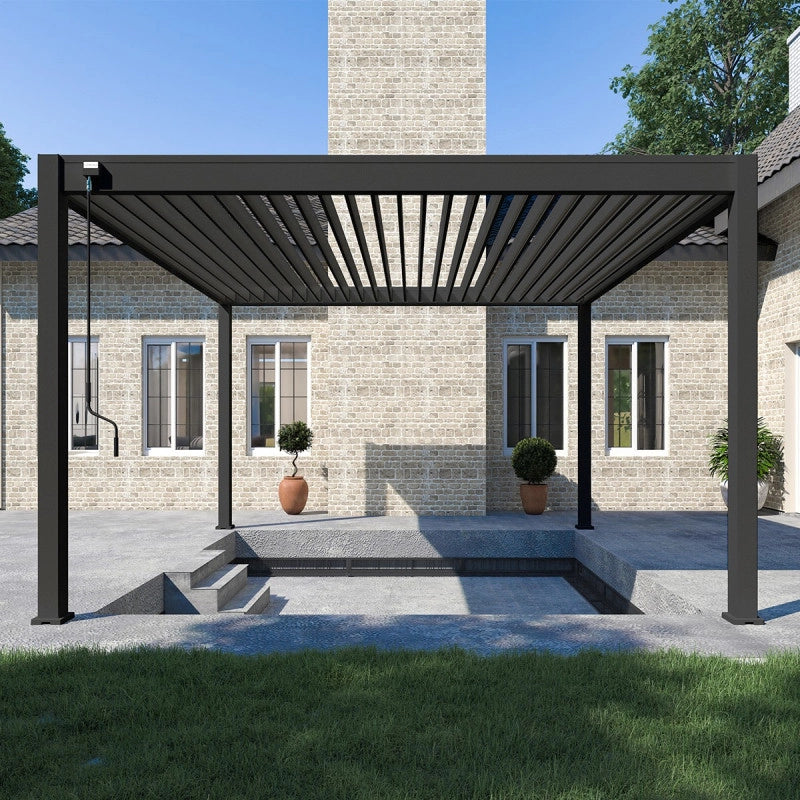 Pergola bioclimatica Ombréa VS autoportante 4x4M - Antracite