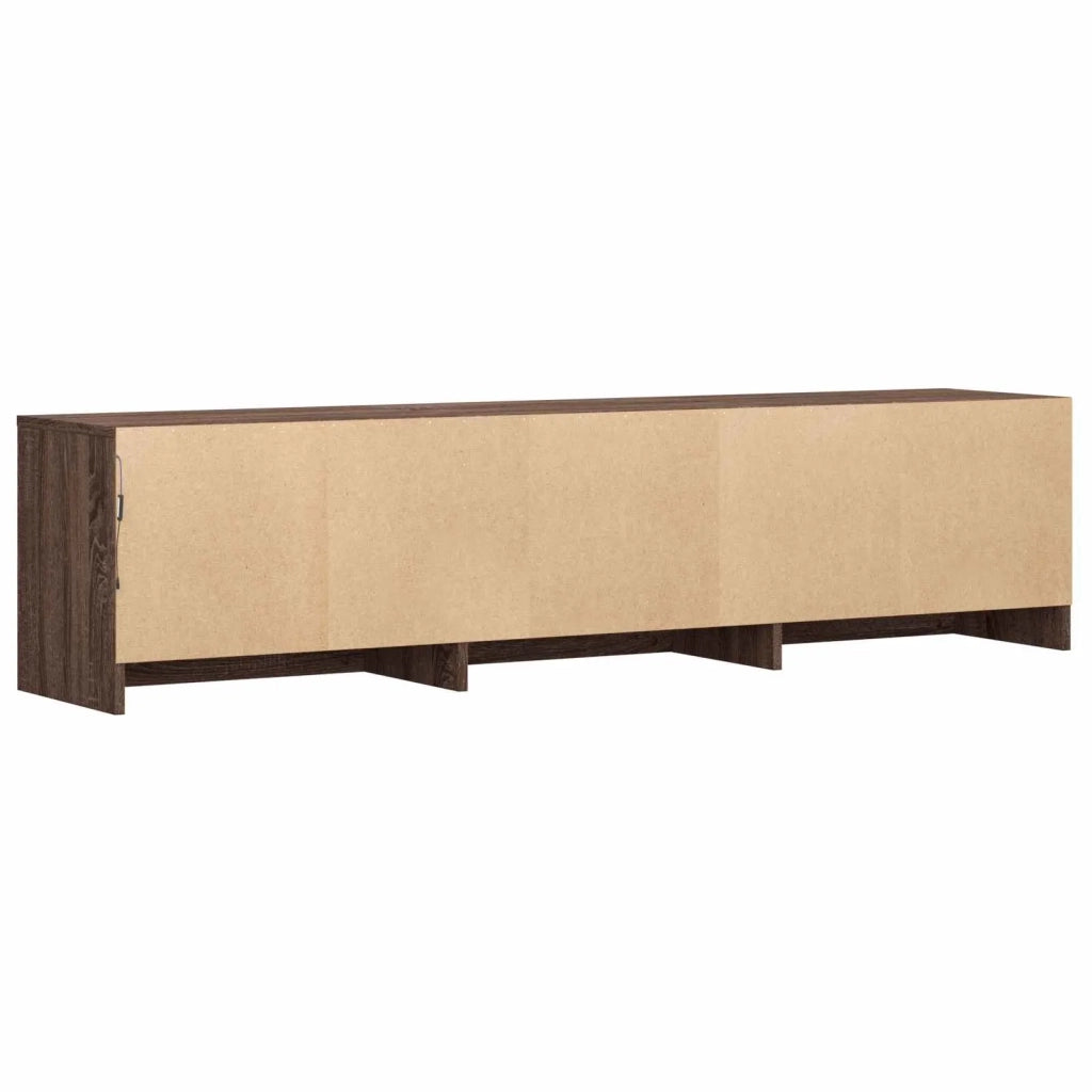Mobile TV con LED-Credenza per TV Quercia marrone 165 x 34 x 40 cm
