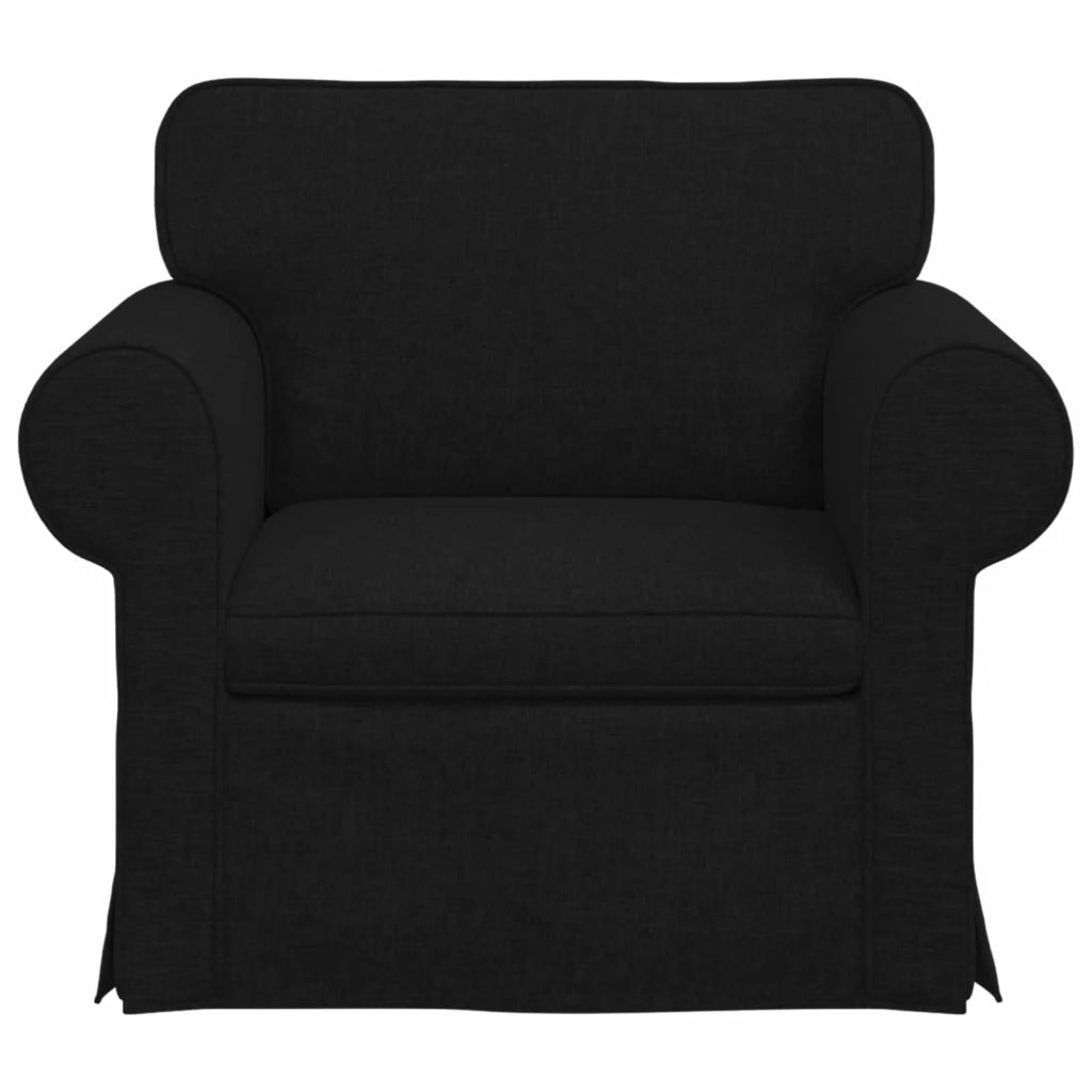 Divano Nero 95 x 82 x 80 cm Tessuto