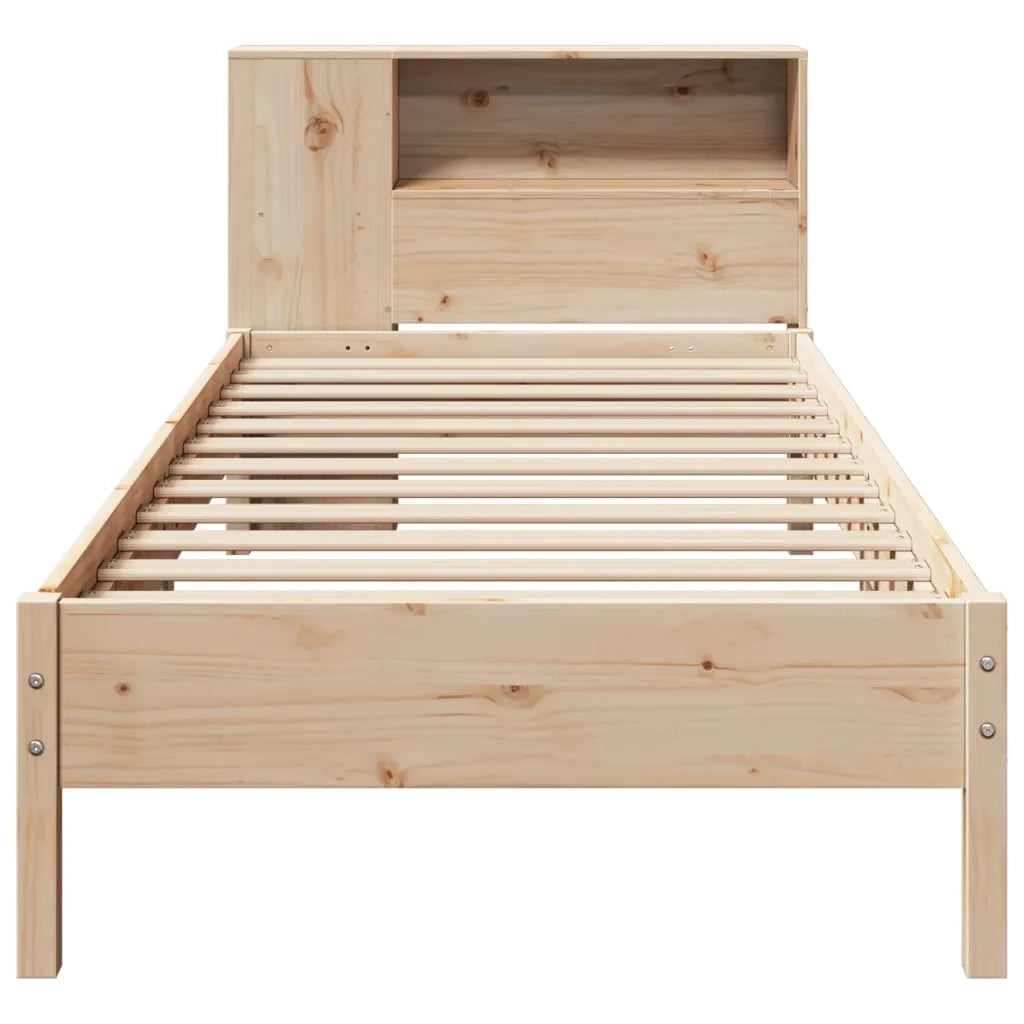 Giroletto con Libreria senza Materasso 75x190 cm in Legno Pino 3322855
