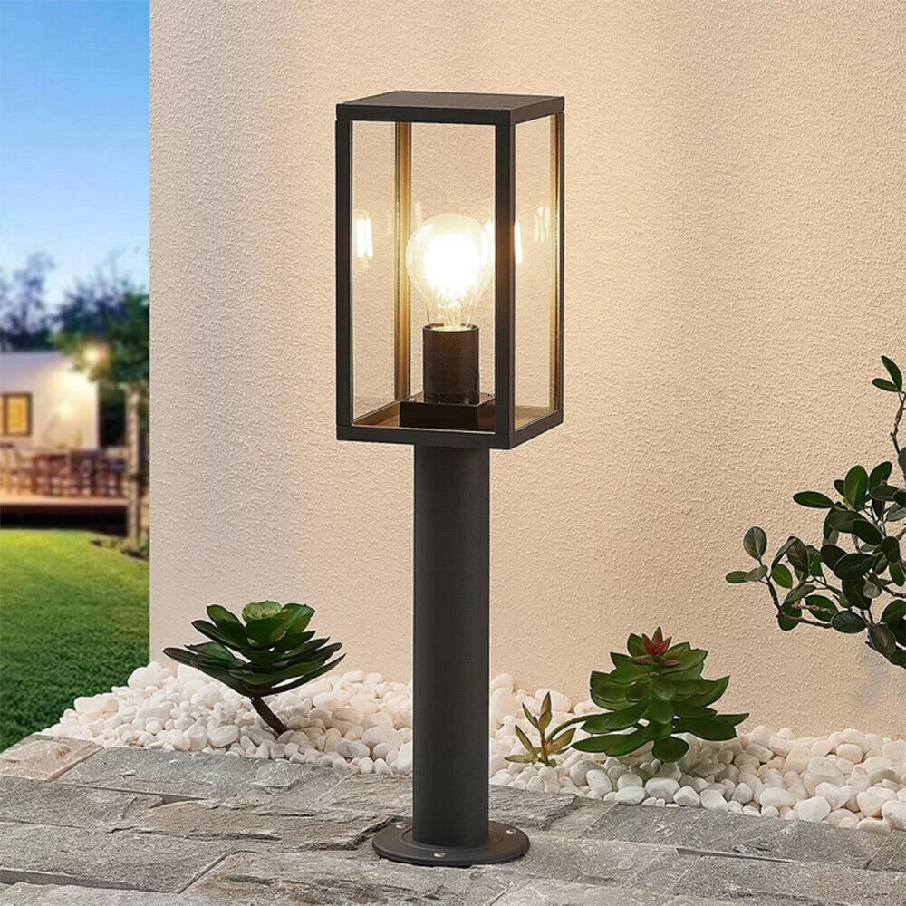 Trade Shop - Lampione Da Giardino 48cm Lampioncino Da Terra Per Vialetti Attacco E27 Ip44 518pa-h480 -