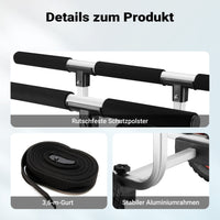 Carrello da trasporto per kayak In alluminio con ruote in PU Ø 22 cm Larghezza regolabile Max 90 kg