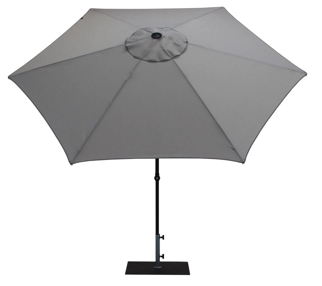 Ombrellone da Giardino Ø3 m Palo Ø38 mm in Alluminio Tessuto Olefin Trend Grigio