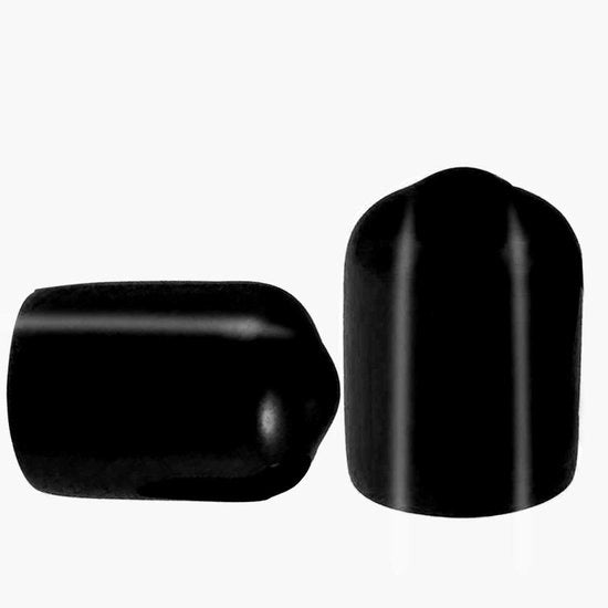 Schermatori a schizzo in PVC-Rubbero - 50 pezzi - Protezione contro scosse - Misura 15x9mm - Copertura a schizzo nera - Flessibile