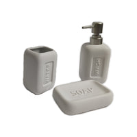 SET BAGNO IN CERAMICA BIANCO 3PZ